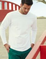 Maglietta personalizzata uomo maniche lunghe bianca