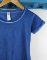 Maglietta denim blu acceso