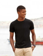 Stampa maglietta nera aderente personalizzata