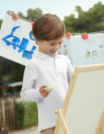 Fruit of the loom polo bambino maniche lunghe