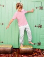 Personalizza t-shirt rosa bambini fruit of the loom