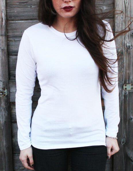 Gildan Donna Maglia Maniche Lunghe