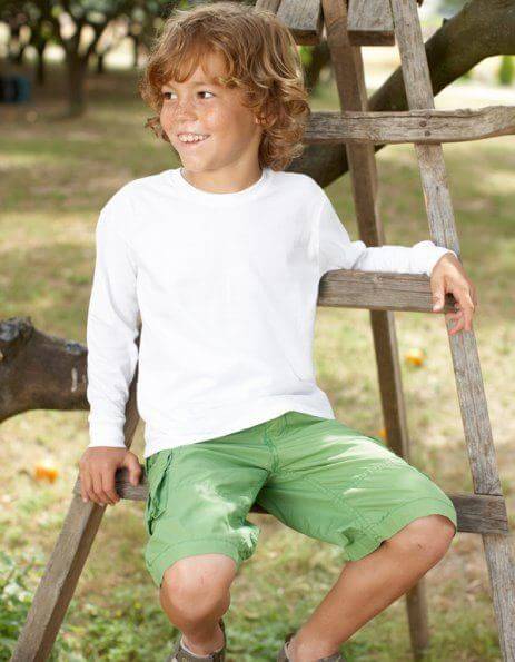 T shirt bambino maniche lunghe Fruit of the Loom Eshirt
