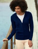 Fruit of the loom felpa premium zip blu