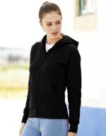 Fruit of the loom felpa premium zip nero