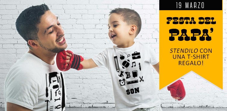 Magliette personalizzate per la festa del Papà