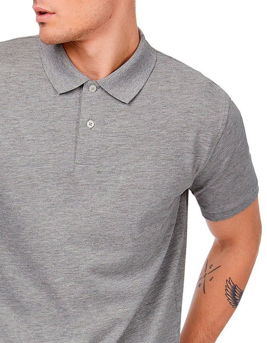 B&c inspire polo uomo bio dettaglio