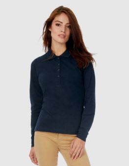 B&C Safran polo donna maniche lunghe
