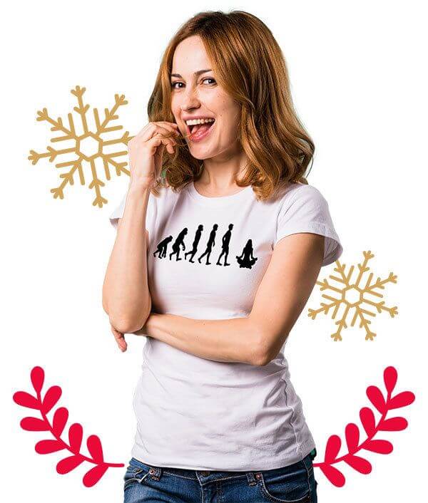 Idea regalo natale maglietta sport yoga
