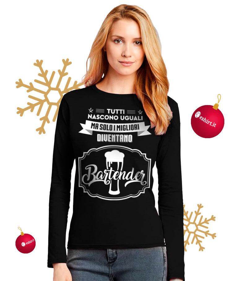 Idea regalo natale maglietta bartender
