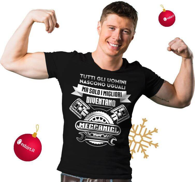 Idea regalo natale maglietta meccanico