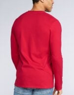 Maglietta uomo maniche lunghe soft style gildan retro