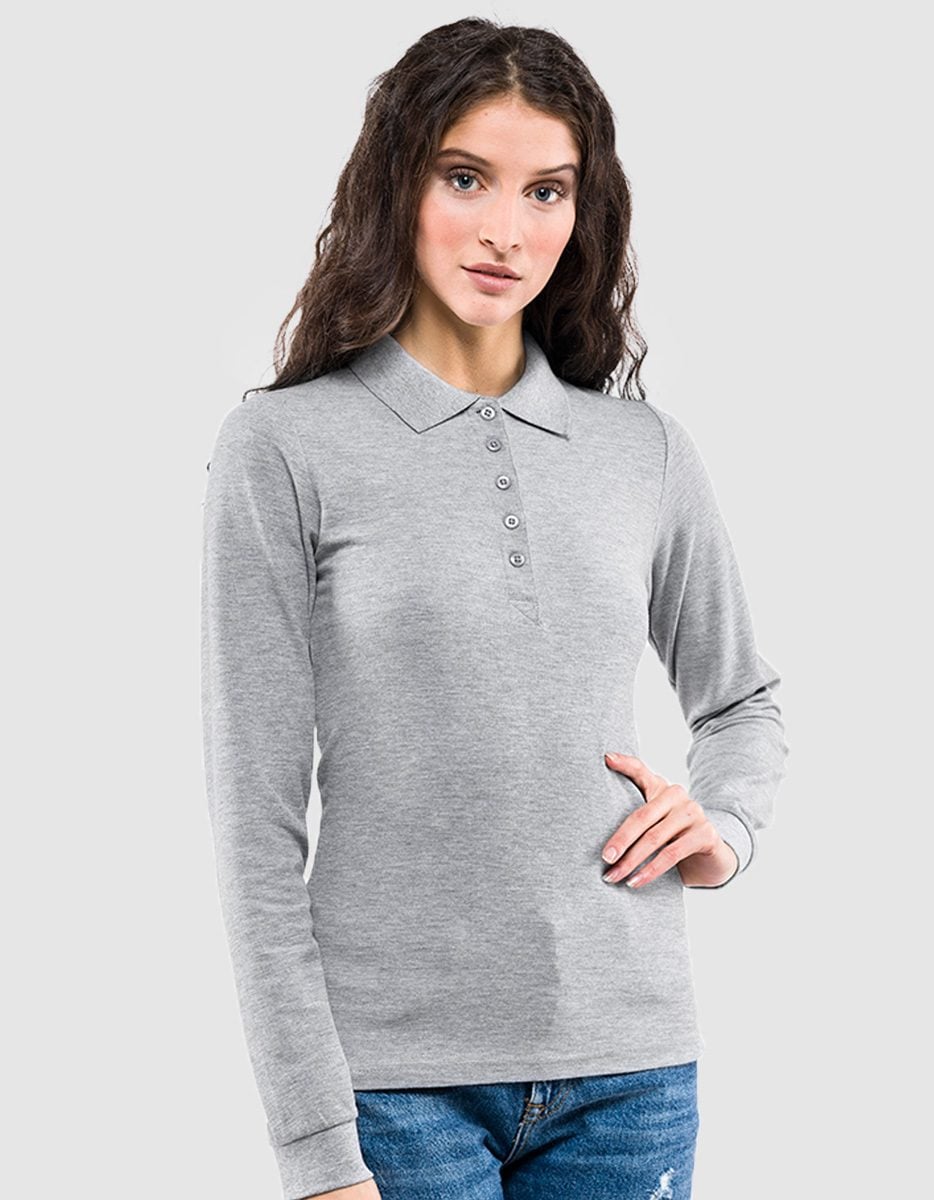 Socim steffi polo donna maniche lunghe