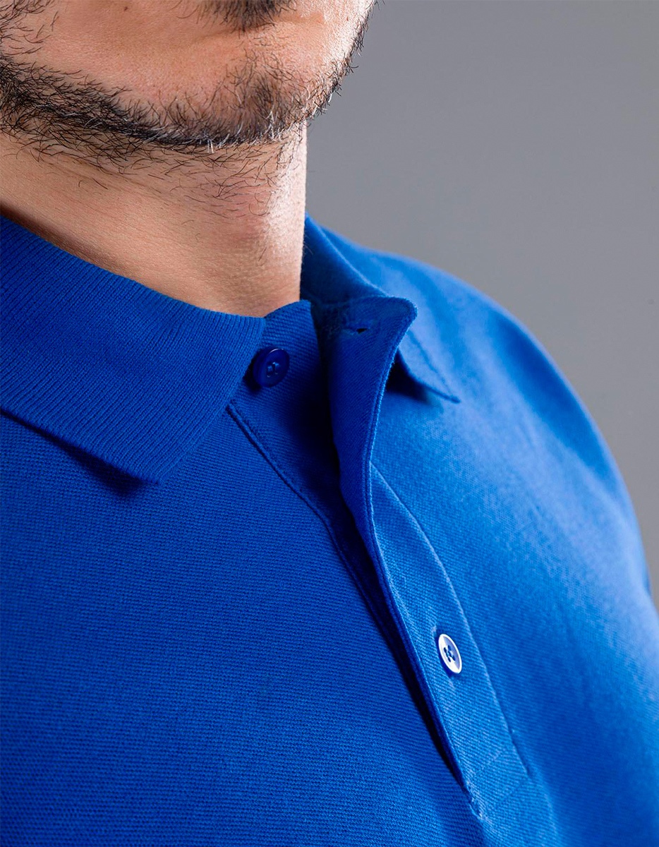 Evolution polo manica lunga dettaglio colletto