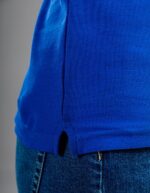 Evolution polo woman black spider dettaglio spacchetto