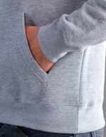 Hooded felpa con cappuccio uomo black spider dettaglio tasca