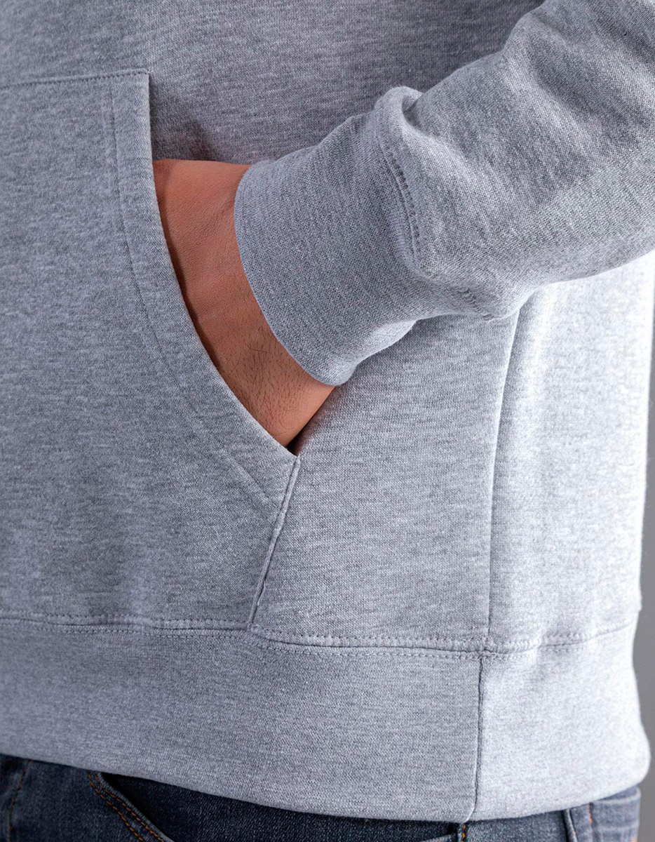 Hooded felpa con cappuccio uomo black spider dettaglio tasca