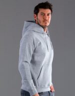 Hooded felpa con cappuccio uomo black spider lato