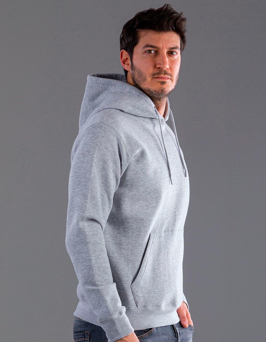 Hooded felpa con cappuccio uomo black spider lato