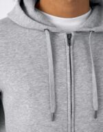 King zipped hood b&c dettaglio zip