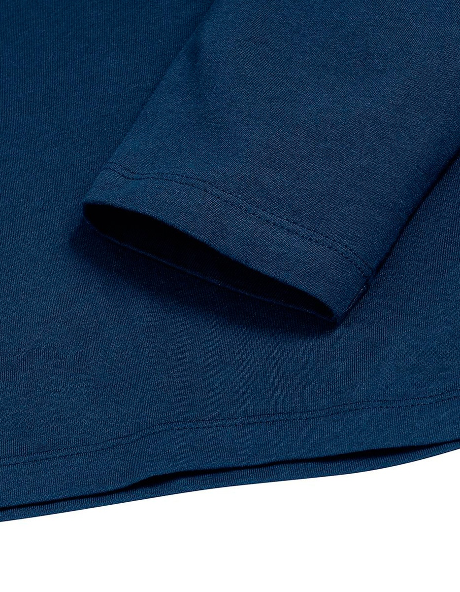 Men's pure organic maniche lunghe russel dettaglio manica