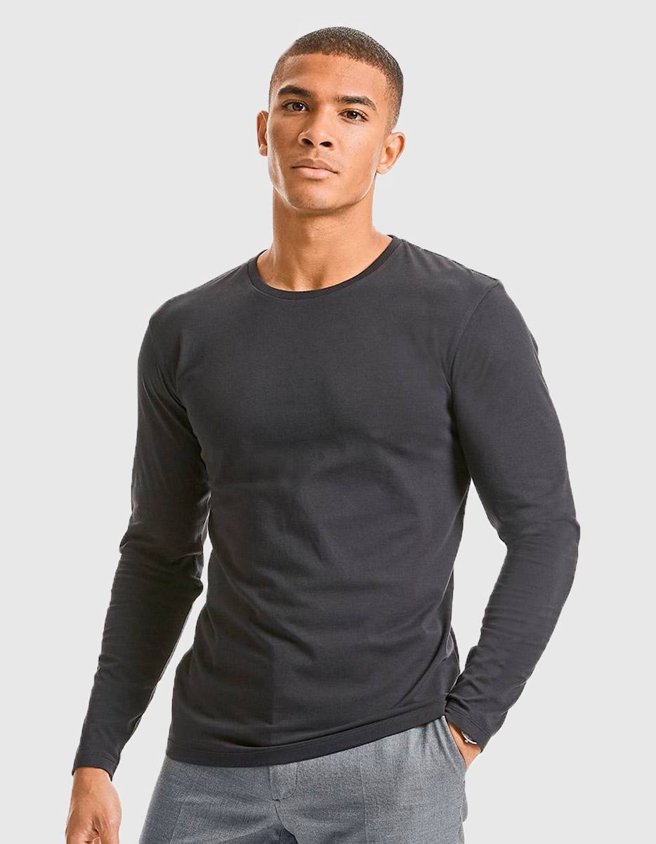 Men's pure organic maniche lunghe russel