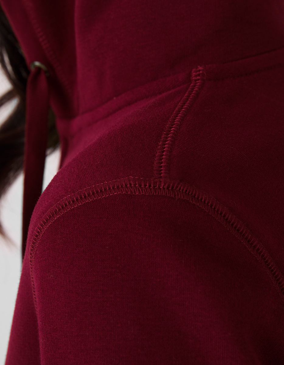 Queen zipped hood b&c dettaglio spalla