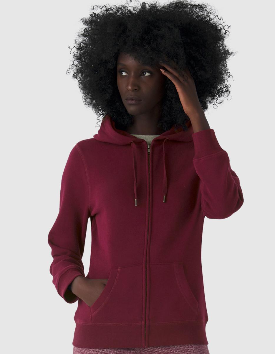 Queen zipped hood b&c