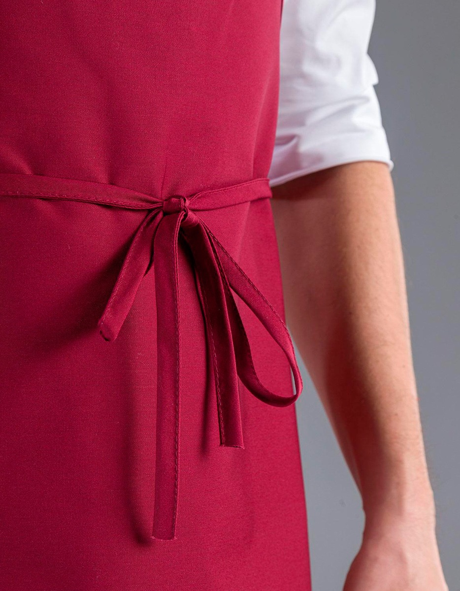 Grembiule premium senza tasche colore italiano dettaglio cintura