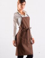 Grembiule con tasca colore italiano lato