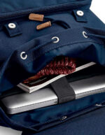 Zaino vintage porta laptop french navy dettaglio