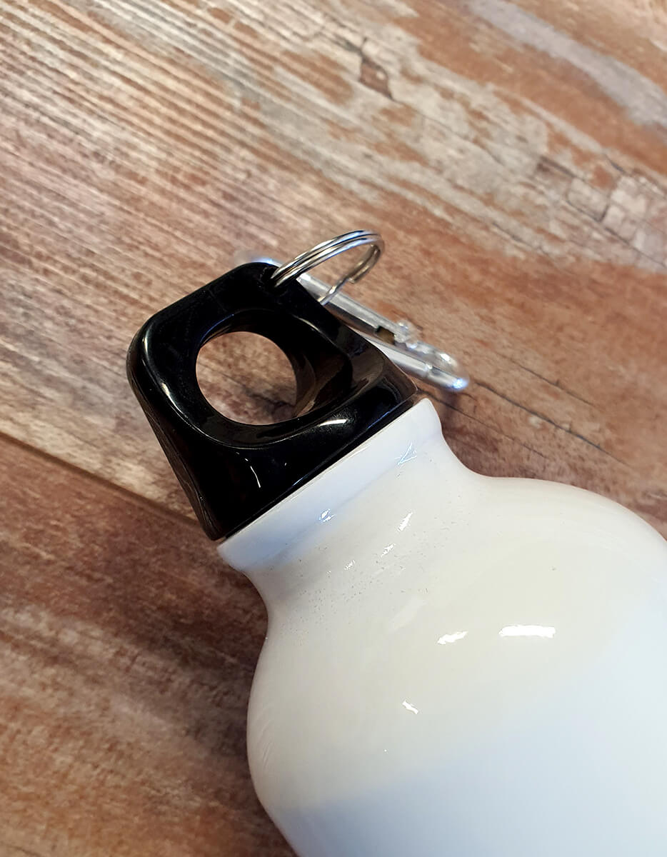 Borraccia personalizzata in alluminio dettaglio tappo