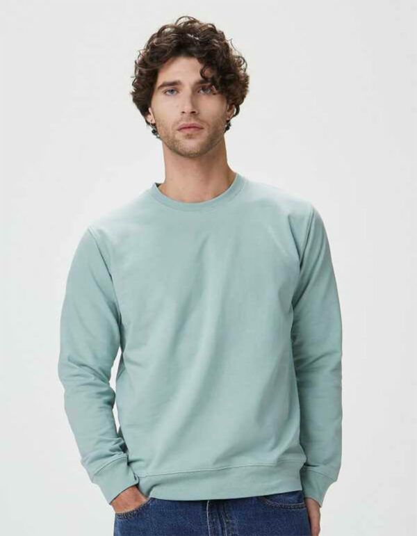 Felpa girocollo in French terry Black Spider