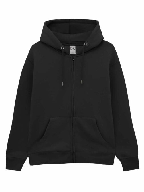 Felpa full zip con cappuccio in french terry - immagine 7
