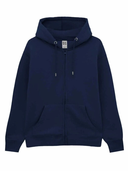 Felpa full zip con cappuccio in french terry - immagine 12