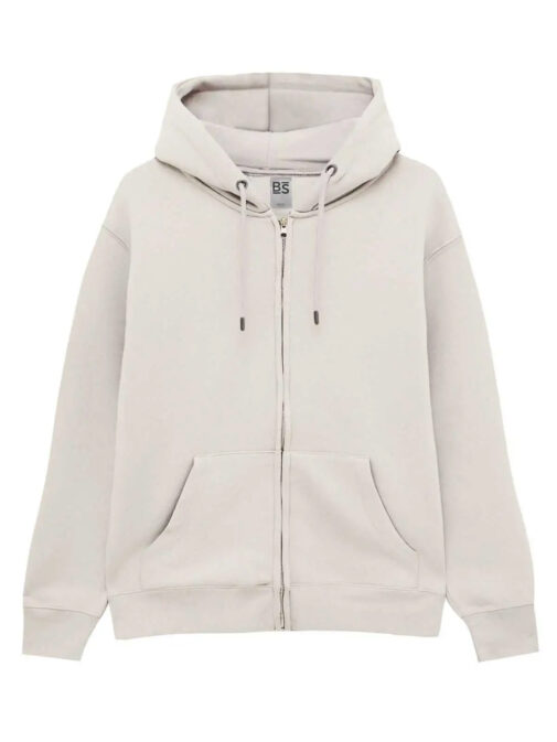 Felpa full zip con cappuccio in french terry - immagine 11