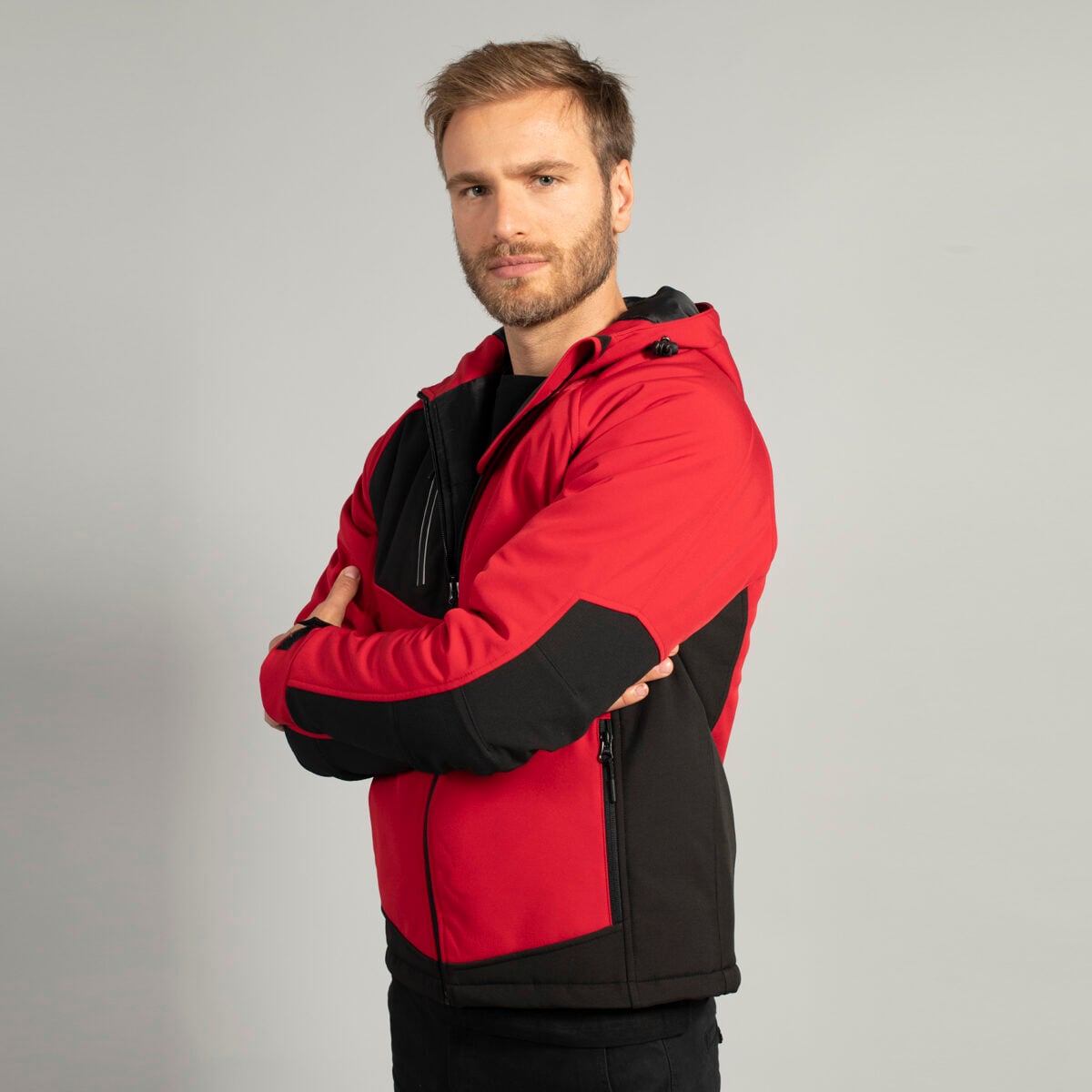 Softshell uomo cappuccio 3 strati montebianco - immagine 3