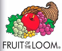 Logo falso della fruit of the loom