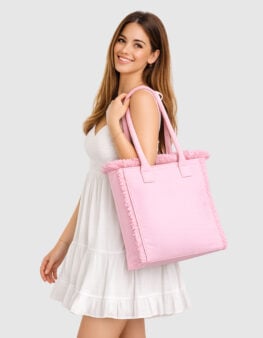 Borsa in cotone  Maratea con chiusura a zip