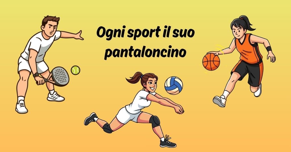 Ogni sport il suo pantaloncino