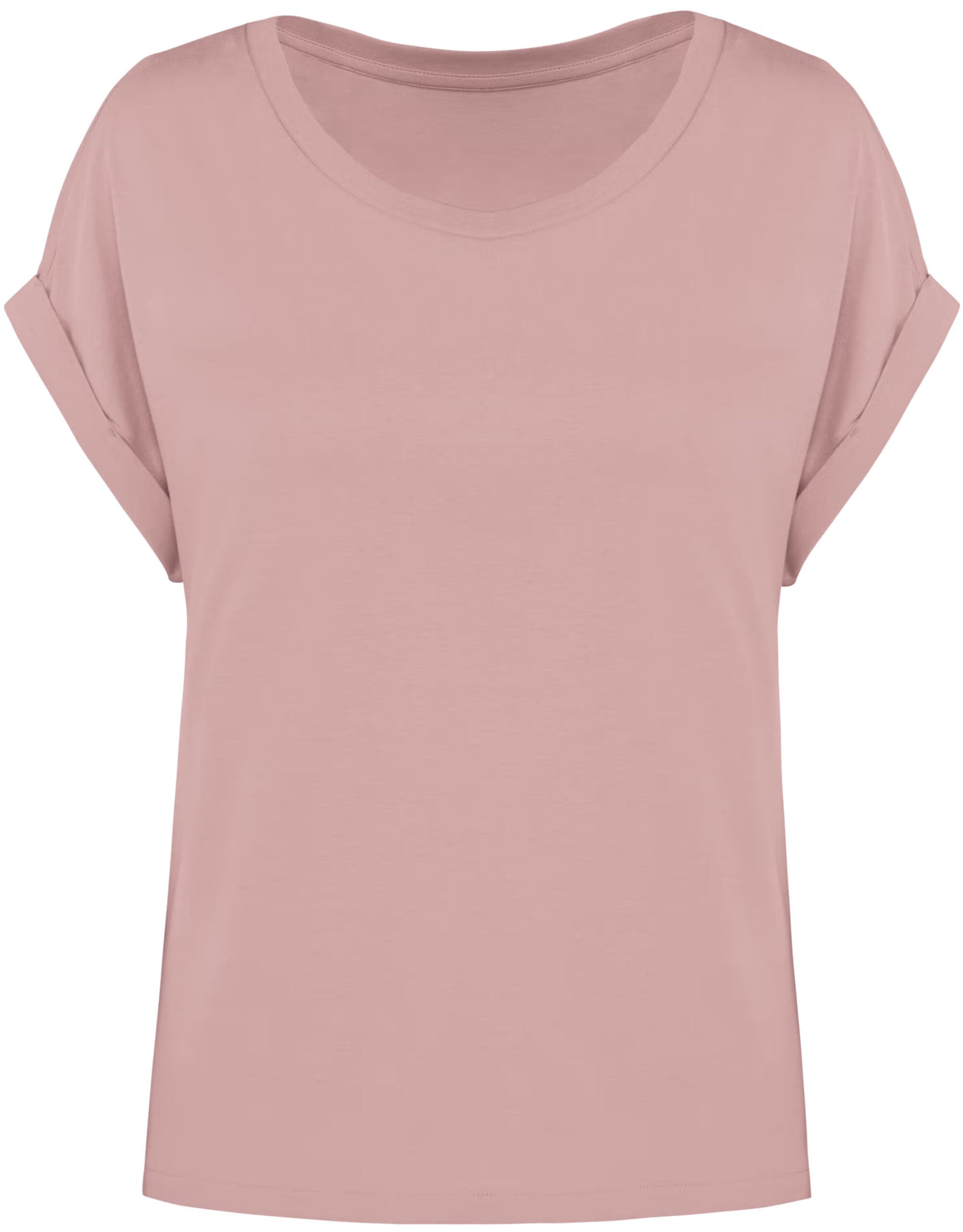 T-shirt donna ecosostenibile con maniche con risvolto - immagine 7