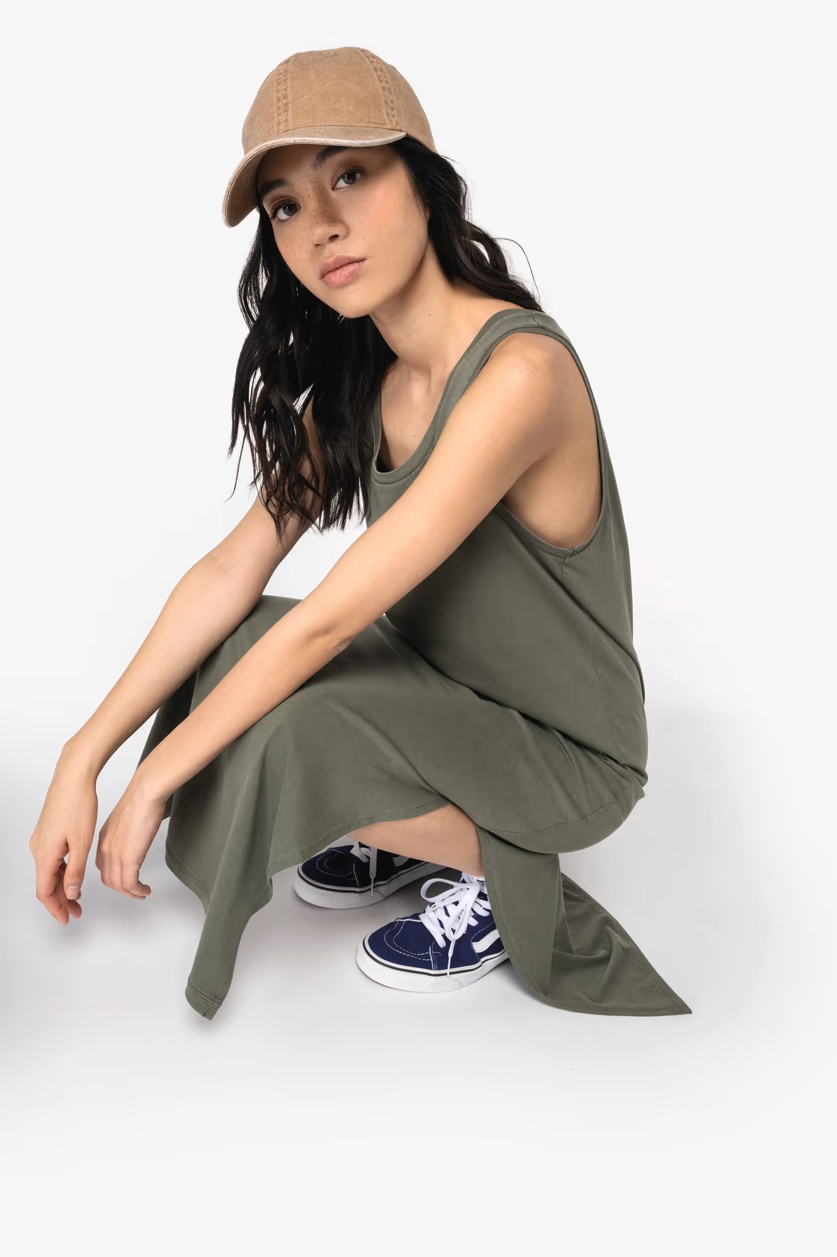 Vestito donna ecosostenibile slavato vintage look in jersey - immagine 6