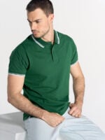 Polo uomo righe a contrasto - immagine 2