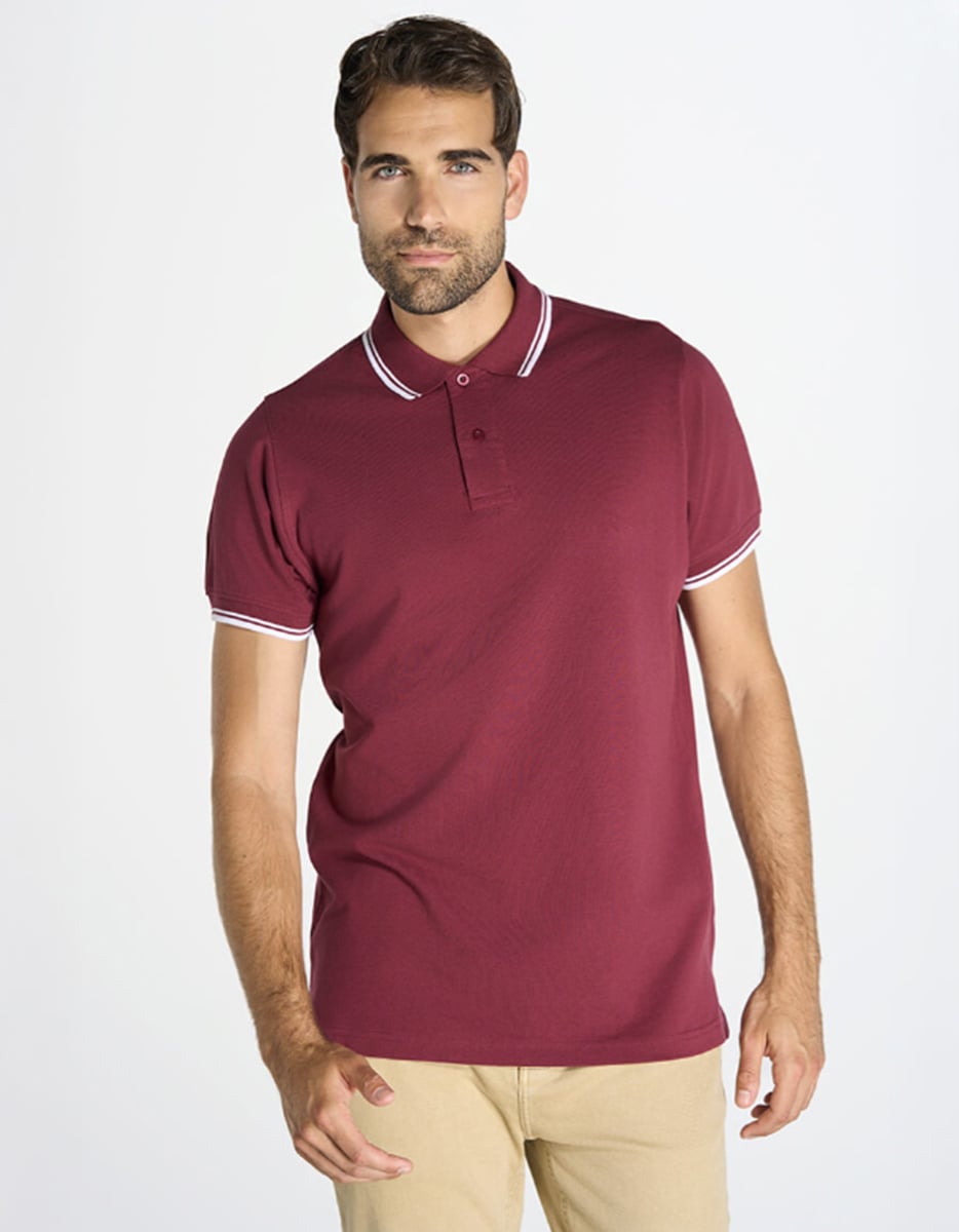 Pora210ctr-polo-righe-contrasto