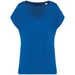 T-shirt collo v donna ecosostenibile loose fit - immagine 4