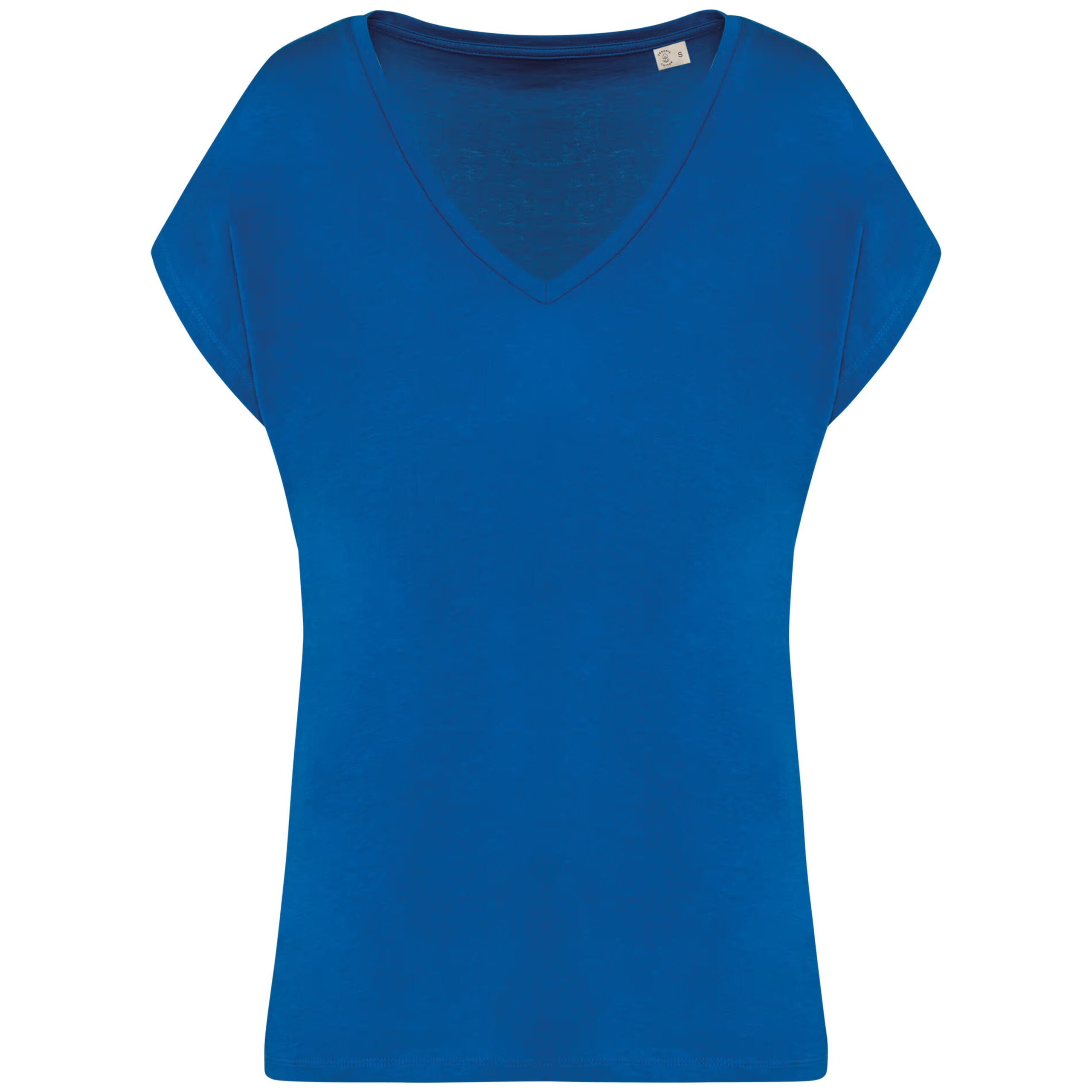 T-shirt collo v donna ecosostenibile loose fit - immagine 4